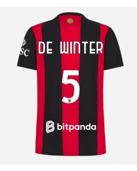 AC Milan Koni De Winter #5 Maglia Gara Casa Repliche 2026-27 Donna Maniche Corte AC Milan Koni De Winter #5 Maglia Gara Casa Repliche 2026-27 Donna Maniche Corte